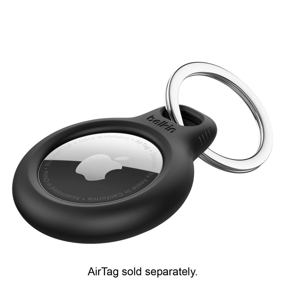 Belkin - Secure Holder with Key Ring for Apple Airtag - Black